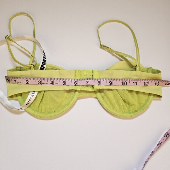 NWT Mistress Rocks Los Angeles lime green 2 piece long sleeve crop top size XS - Picture 6 of 11